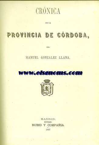 Crnica de la Provincia de Crdoba.
