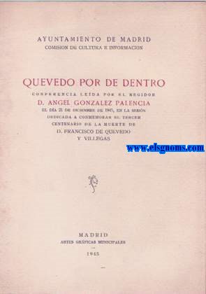 Quevedo por dentro. Conferencia.