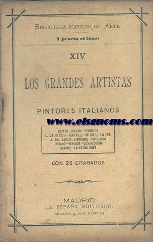 Pintores italianos. 