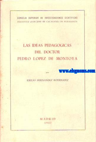 Las ideas pedaggicas del Doctor Lpez de Montoya.