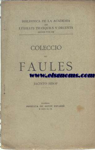 Col.lecci de faules.