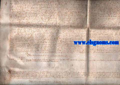 Imposicion de censo de mil sueldos de redencion al ao, Por Don Raymundo y Donna Violante de Villaragud y Don Luis Vich a favor de Don Guido Sorell.Ante Ambrosio Alegret, escribano de Valencia.