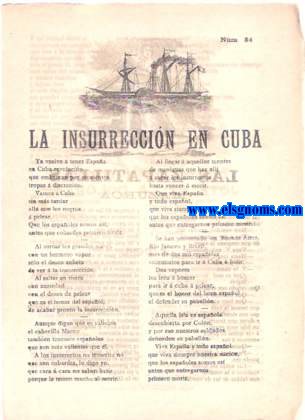 La insurreccin de Cuba. Las Zapatillas (Mazurca) y Jota de la Dolores.