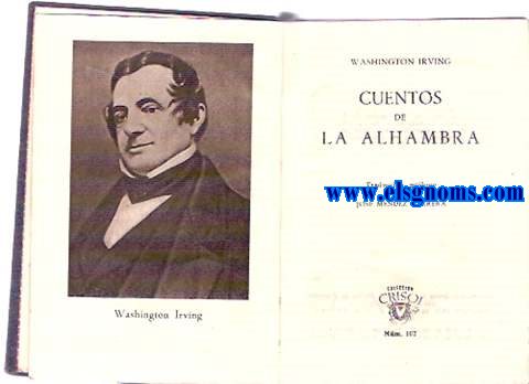 Cuentos de la Alhambra. Traduccin,prlogo y notas de Jos Mndez Herrera.
