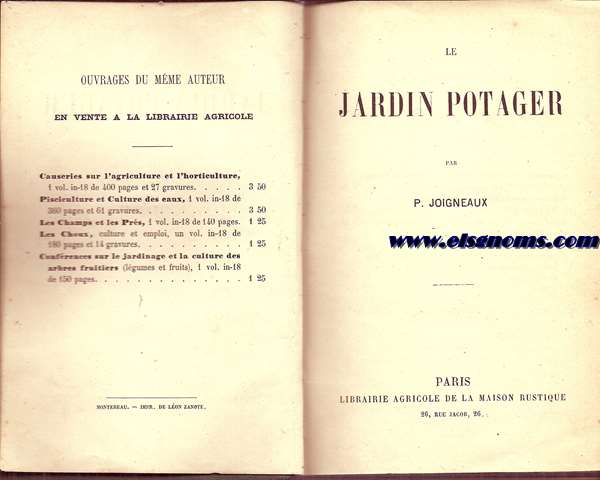 Le jardin potager.