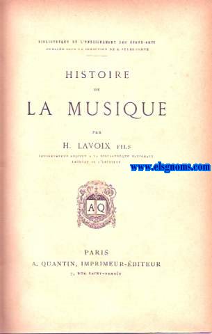 Histoire de la Musique.