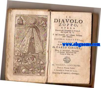 Il diavolo zoppo, opera portatat del Spagnuolo in Francese dal Signor N.N.E. dal francese nel volgare Italiano dall'Abbate Nicola Felletti.
