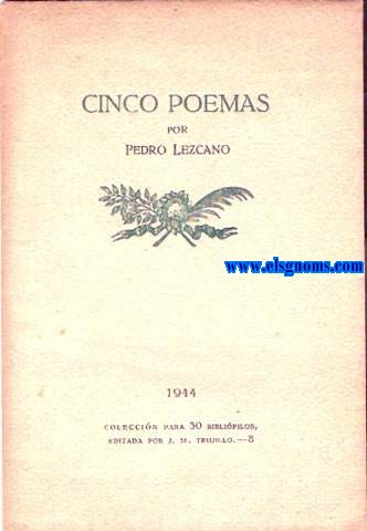 Cinco poemas.