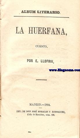 La hurfana. Cuento.