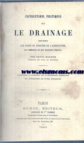 Instructions practiques sur le drainage.