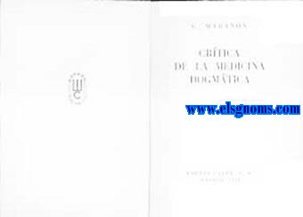 Crtica de la medicina dogmtica.