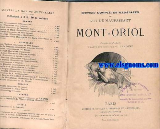 Mont-Oriol. Dessins de Ferdinand Bac gravs sur bois par G.Lemoine.