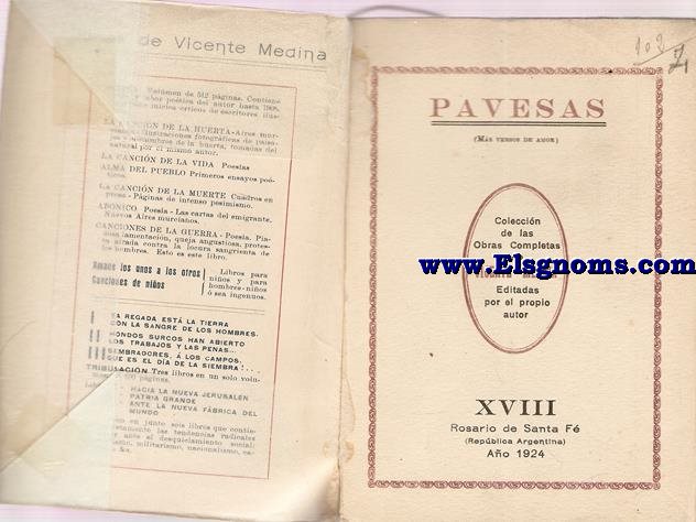 Pavesas (Ms versos de amor).