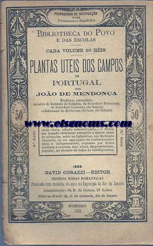 Plantas uteis dos campos de Portugal.