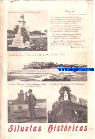 Siluetas Histricas (Viajes y descripciones). Con prefacio del Dr.C.Coll y Toste.