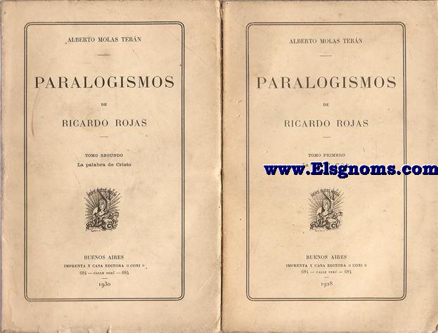 Paralogismos de Ricardo Rojas.