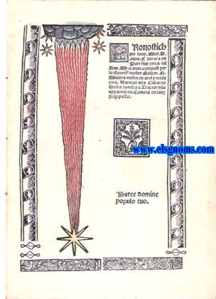 Pronostich per l'any 1533 compost per lo reverent mestre... y estampat a Barcelona per Carles Amoros a xx de febrer de dit any.