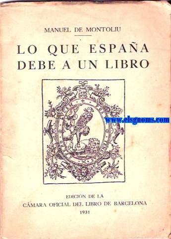 Lo que Espaa debe a un libro.