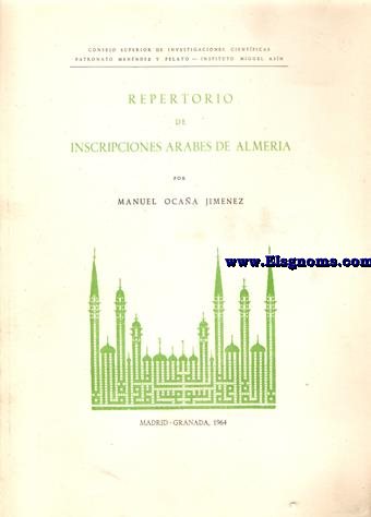 Repertorio de inscripciones rabes de Almera.