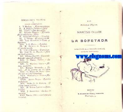 La bofetada. Nueva edicin de la traduccin castellana corregida expresamente.Ilustraciones de Torres Garca.