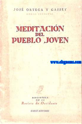Meditacin del pueblo joven.