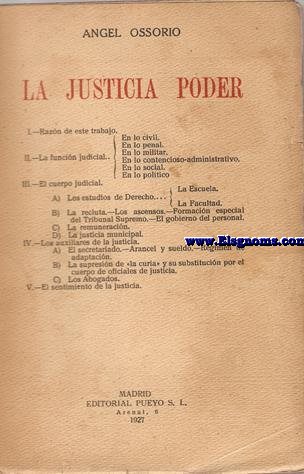 La justicia poder.