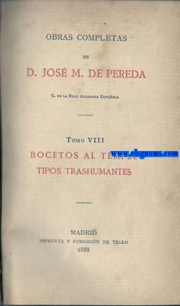 Bocetos al temple - Tipos transhumantes.