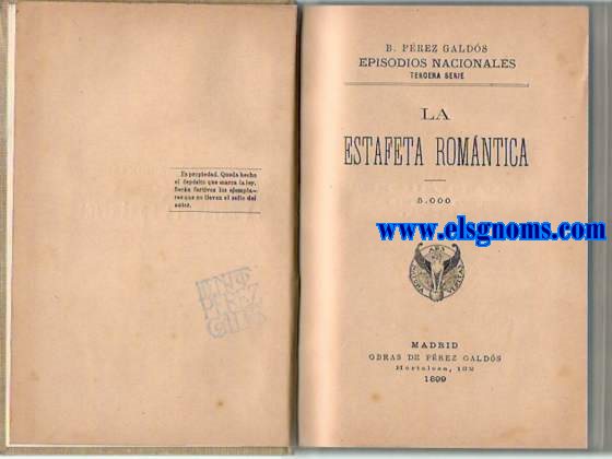 La Estafeta Romntica (Episodios Nacionales).