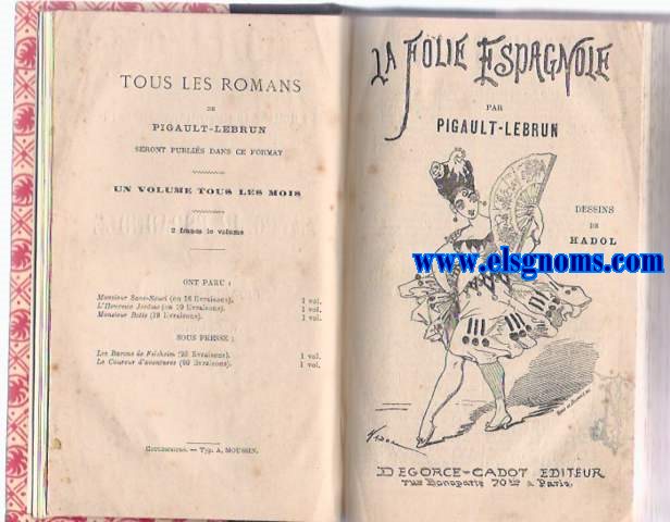 La Folie Espagnole. Dessins de Hadol.