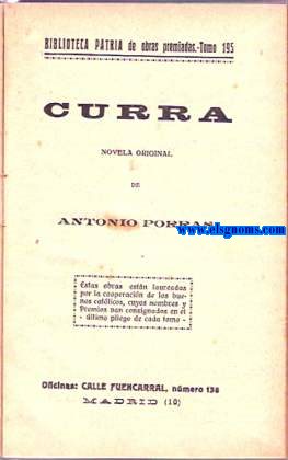 Curra. Novela para nios.