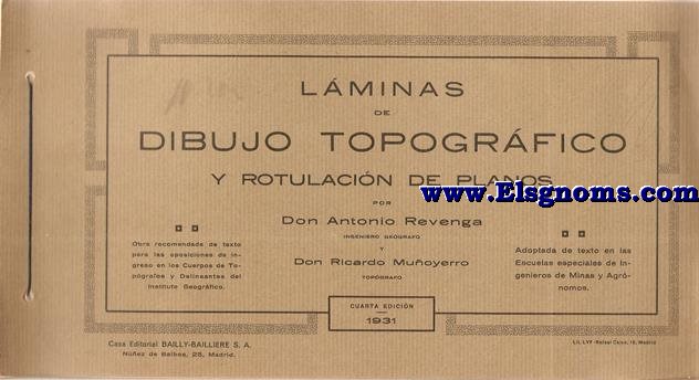 Lminas de Dibujo Topogrfico y rotulacin de planos.