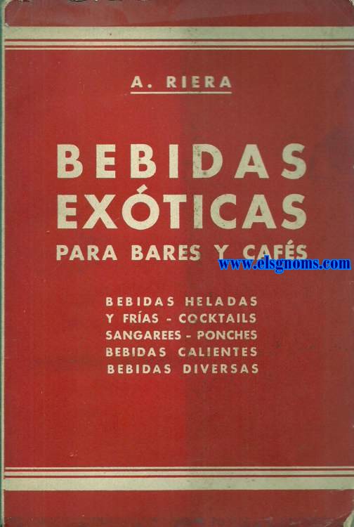 Bebidas exticas para bares y cafs.