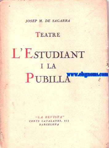L'estudiant i la pubilla.Teatre.