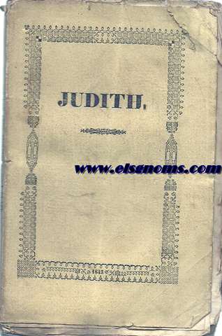 Judith  el palco de la pera.Novela contempornea.Traducida al castellano por J.Lesen y Moreno.