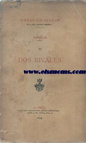 Dos rivales (Novela).
