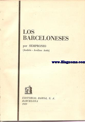 Los barceloneses.