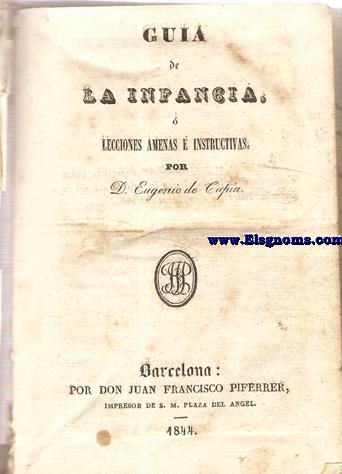 Gua de la infancia,  lecciones amenas  instructivas.