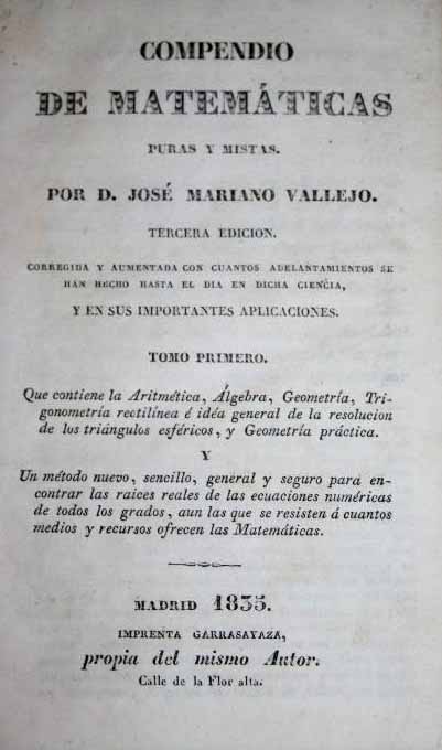 Compendio de Matemticas puras y mistas. 