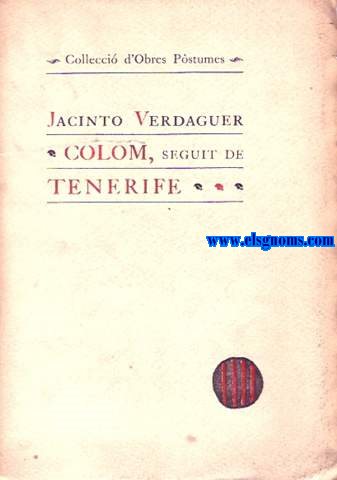 Colom, seguit de Tenerife (Obra pstuma).
