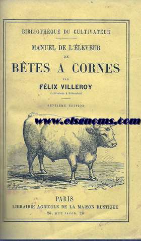 Manuel de l'eleveur de btes a cornes.