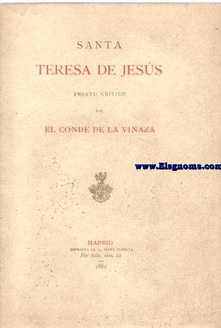 Santa Teresa de Jess. Ensayo crtico por...