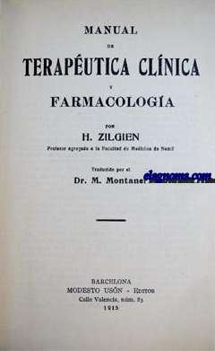 Manual de Teraputica Clnica y Farmacologa.