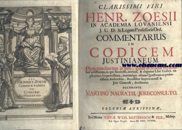Commentarius in Codicem Justinianeum.Opus onibus tam in foro,quam in Scholis versantibus utilissium,in quo succincte,nervose,& eleganter Libri Codicis explicatur,frequentissimae,maximeque usitatae Quaestiones ex probatissimis Authoribus,Recessibus Imperii noviss.& Jure Camerali,decidentur.Accurante Martino Naurath