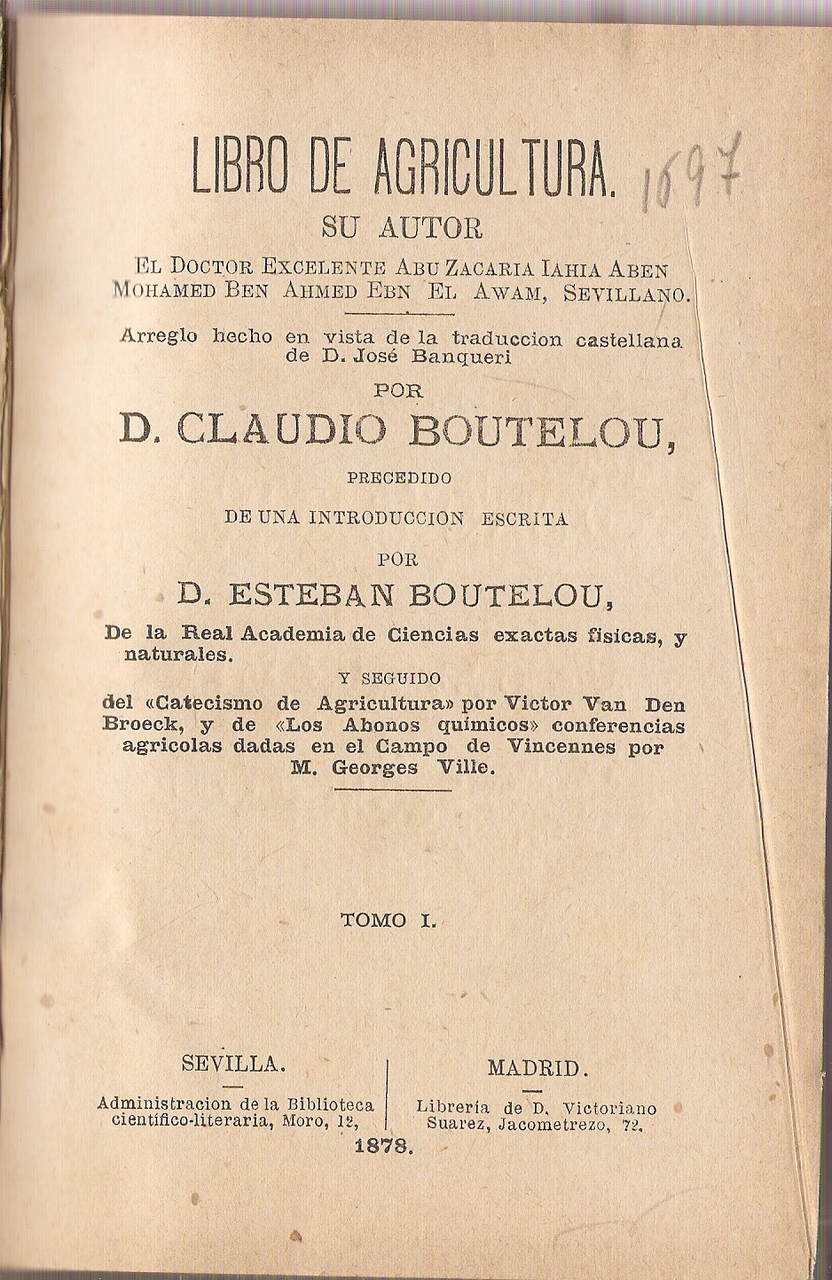 ABU ZACARIA (Abu Zacaria Iahia Aben Mahomed Ben Ahmed Ebn El Awan