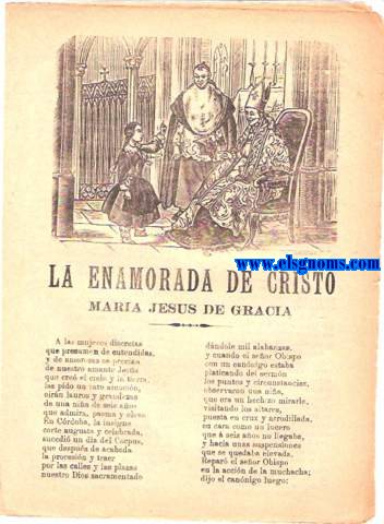 La Enamorada de Cristo.Mara Jess de Gracia.