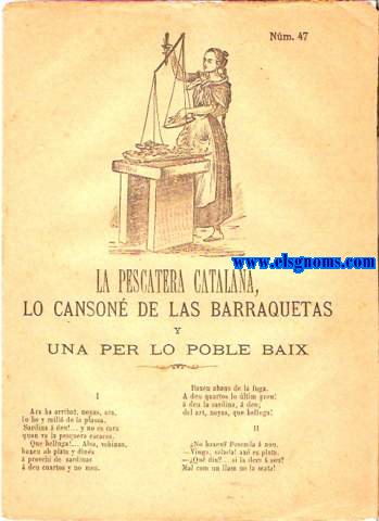 La Pescatera Catalana, lo Canson de las Barraquetas y una per lo poble baix.