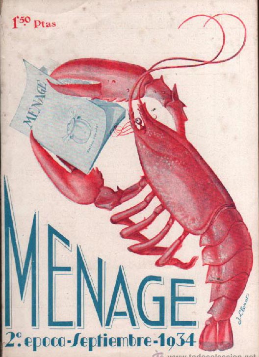 Menage Revista del arte en la casa, cocina y pastelera modernas.N 44.Ao IV. Septiembre 1934.