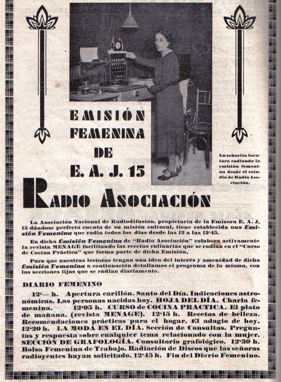 Menage Revista del arte en la casa, cocina y pastelera modernas.N 42. Ao IV.Julio 1934. 