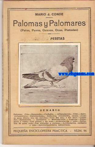 Palomas y palomares (Patos, pavos, gansos,ocas, pintadas).