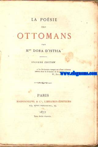 La posie des otomans.